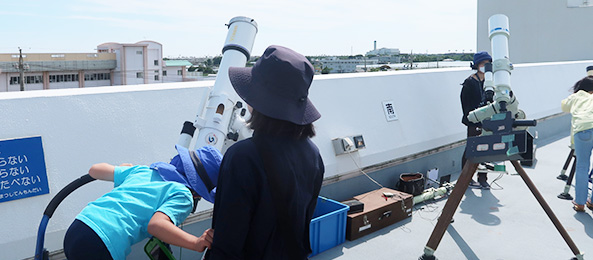 浜松市天文台による太陽観察会